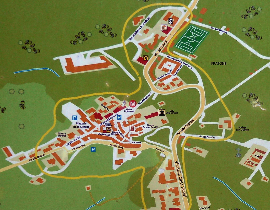 Castelnuovo Berardenga cartina