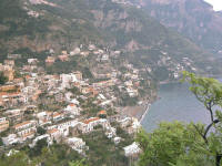 Veduta panoramica di Positano