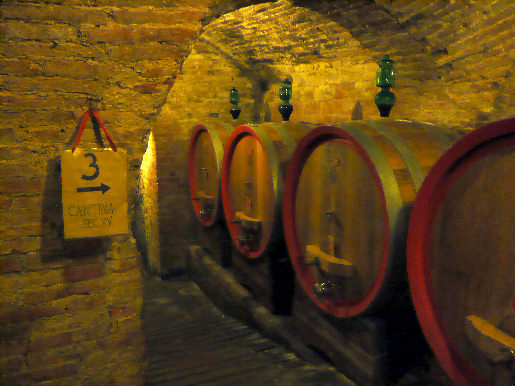 Cantina della città sotterranea di Montepulciano