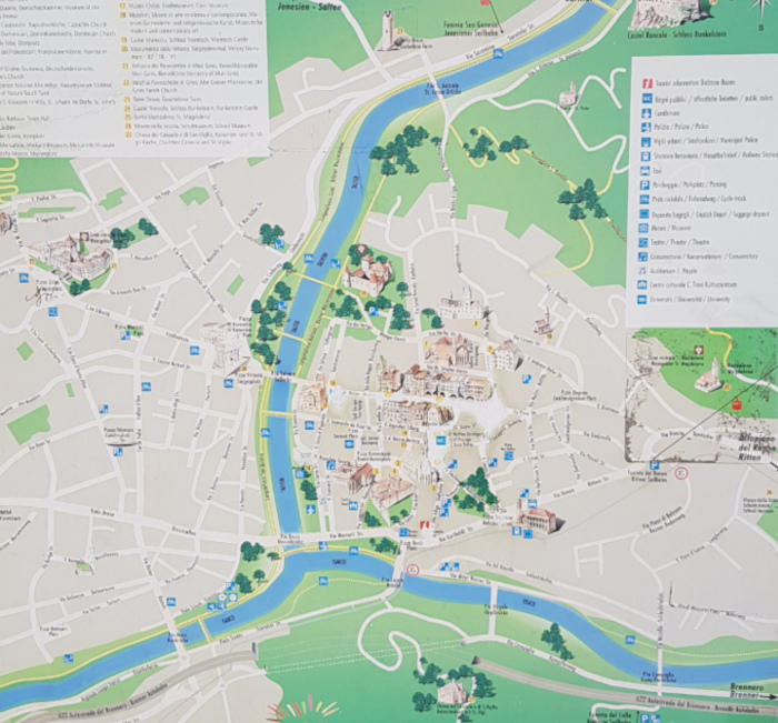 Cartina di Bolzano