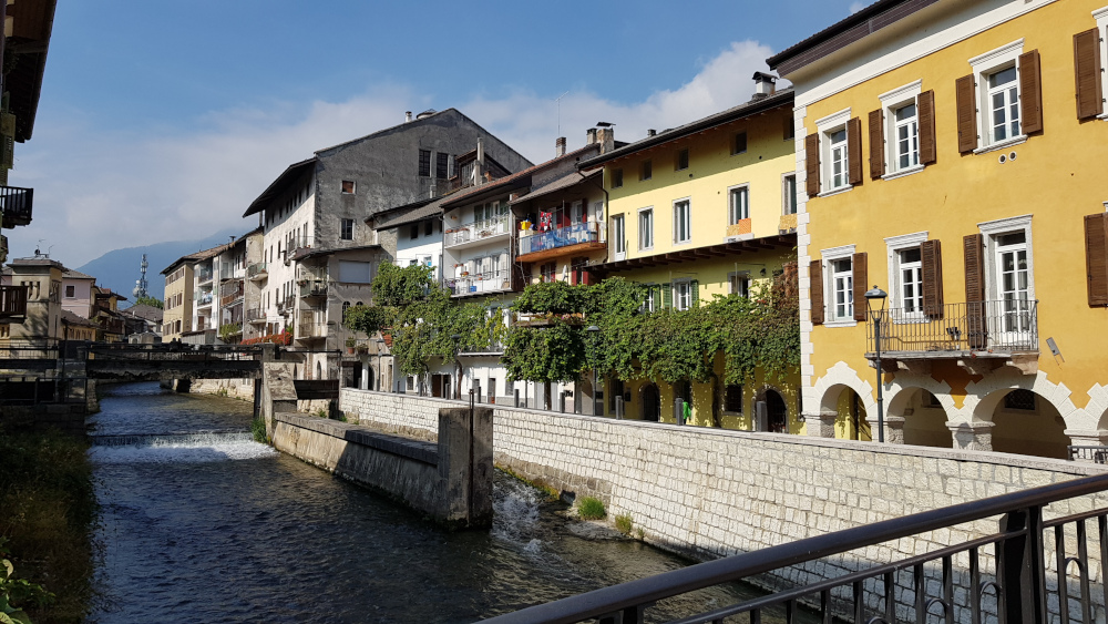 Borgo Valsugana col fiume Brenta