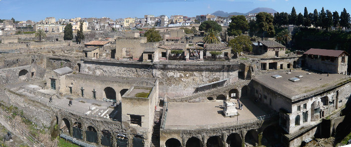 Veduta panoramica degli Scavi di Ercolano