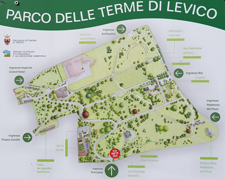 Cartina del Parco_Asburgico di Levico Terme