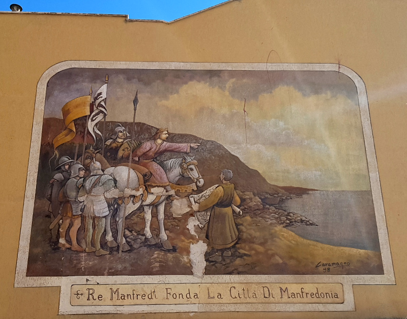 Manfredonia Murales dedicato a Re Manfredi