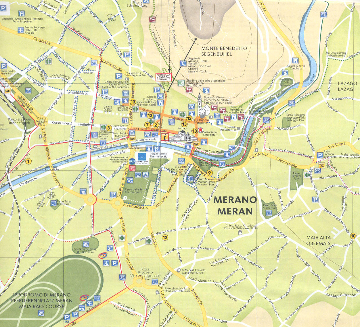 Cartina di Merano