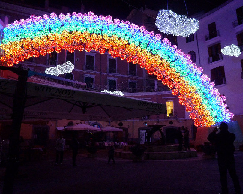 Arcobaleno luci d'artista Salerno 2011 e 2012