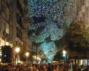 Luci d'artista Salerno Aurora Boreale