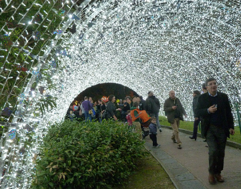 Foto del Tunnel di luci di Salerno