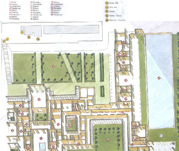 Mappa Villa di Poppea