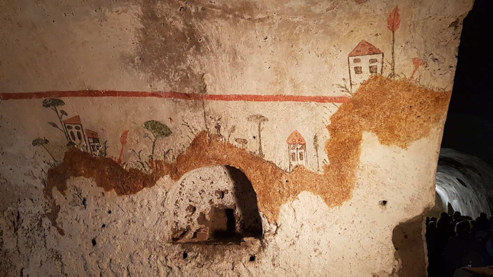 Ventotene graffito Cisterne Romane