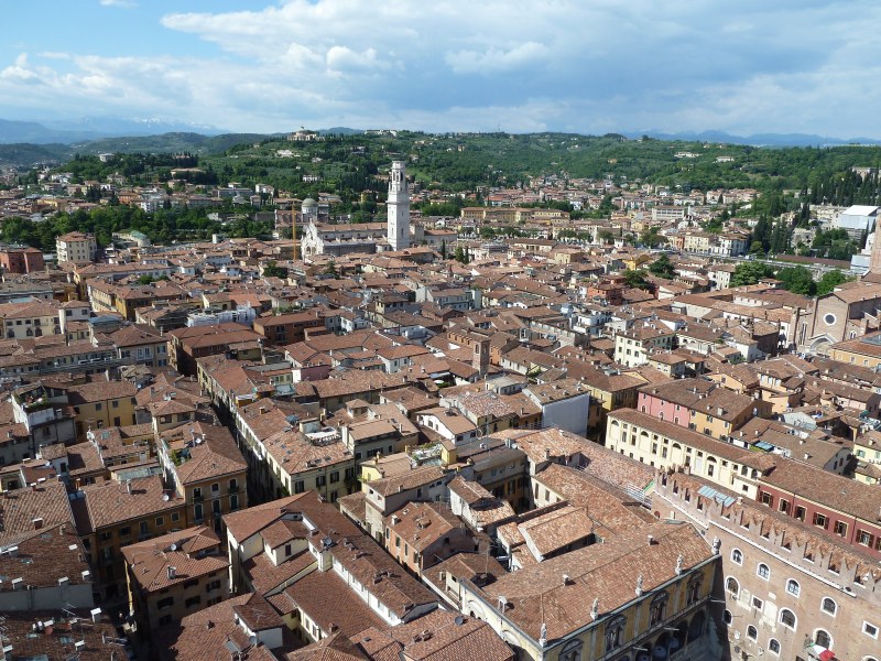 Veduta di Verona dalla Torre Lamberti
