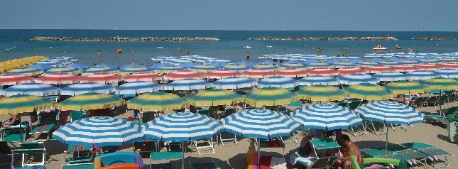 La spiaggia di Pesaro