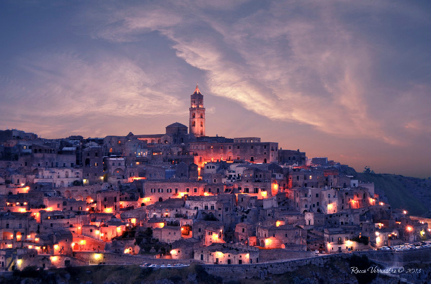 Sassi_di_Matera al tramonto