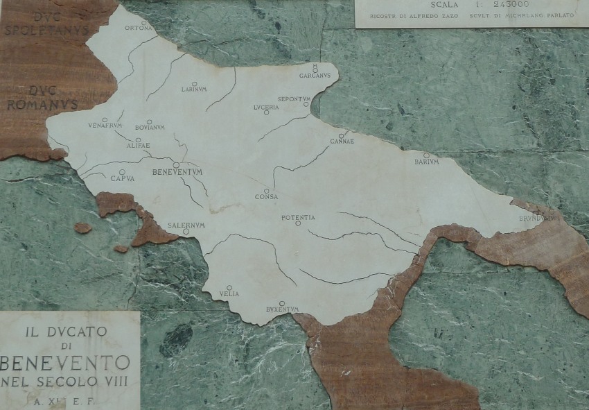 Cartina Ducato di Benevento