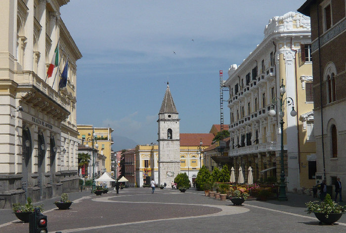 Benevento: isola pedonale di Corso Garibaldi