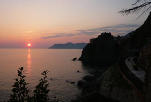 Tramonto a Manarola
