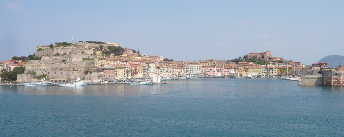 Veduta di Portoferraio dell'Isola d'Elba