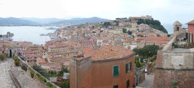 Veduta della citt di Portoferraio dal Forte Stella