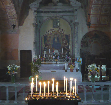 Interno del Santuario della Madonna del Monte