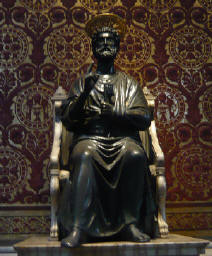 San Pietro in bronzo della Basilica di San Pietro di Roma
