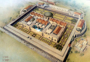 Roma Terme di Caracalla ricostruzione