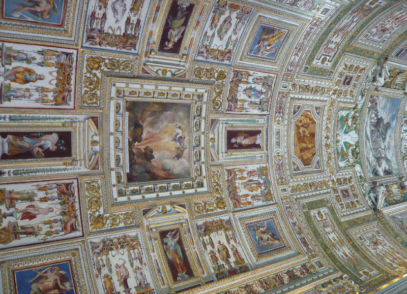 Volta affrescata nei Musei Vaticani