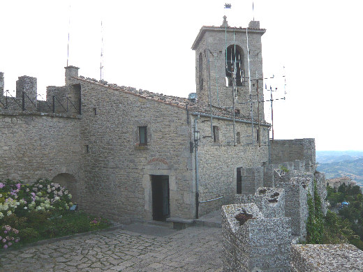 Interno della fortificazione della Rocca