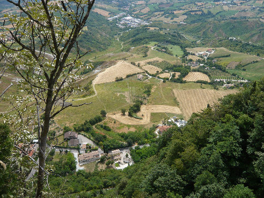 Veduta della campagna di San Marino