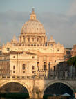 Vista di S.Pietro dal ponte di castel S.Angelo